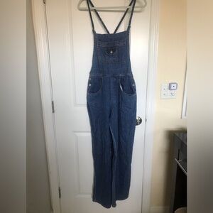 Vintage 90s EXPRESS Bleus Denim Overalls size S sleeveless!